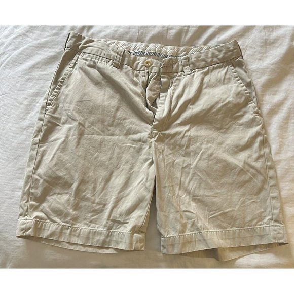 Polo Ralph Lauren  Men’s Light Khaki Classic Fit 9”Chino Shorts Size 35 preowned - Picture 1 of 8